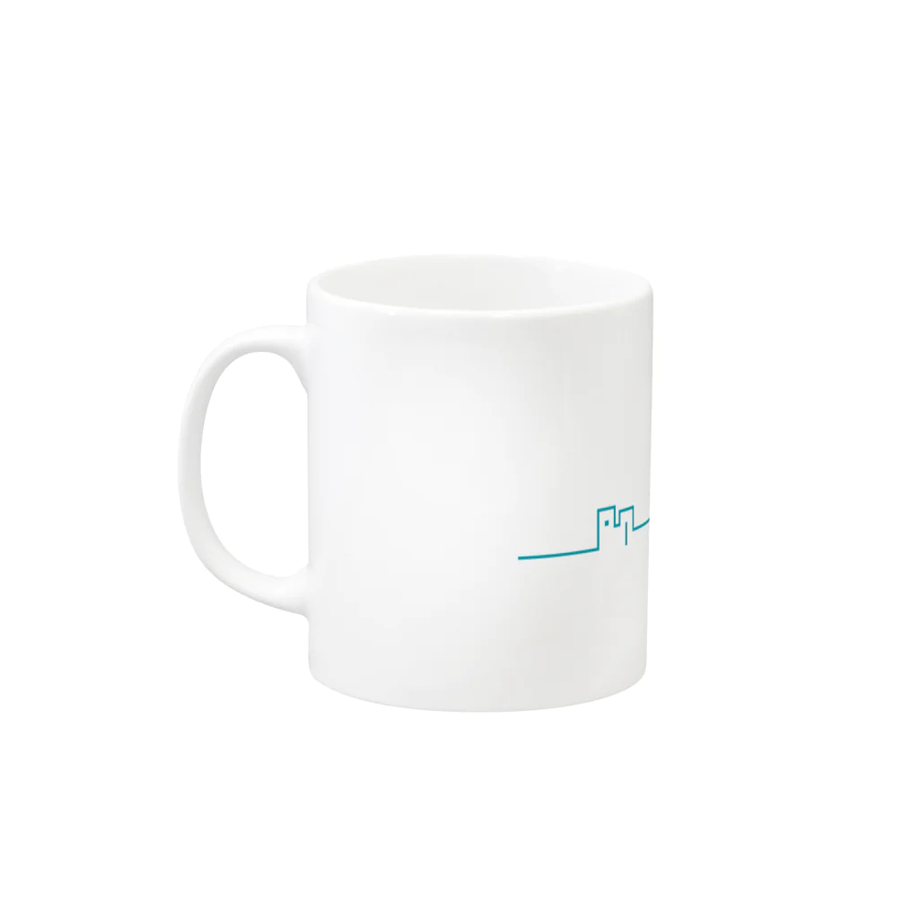 雑貨屋makanaの雑貨屋makanaのロゴ Mug :left side of the handle