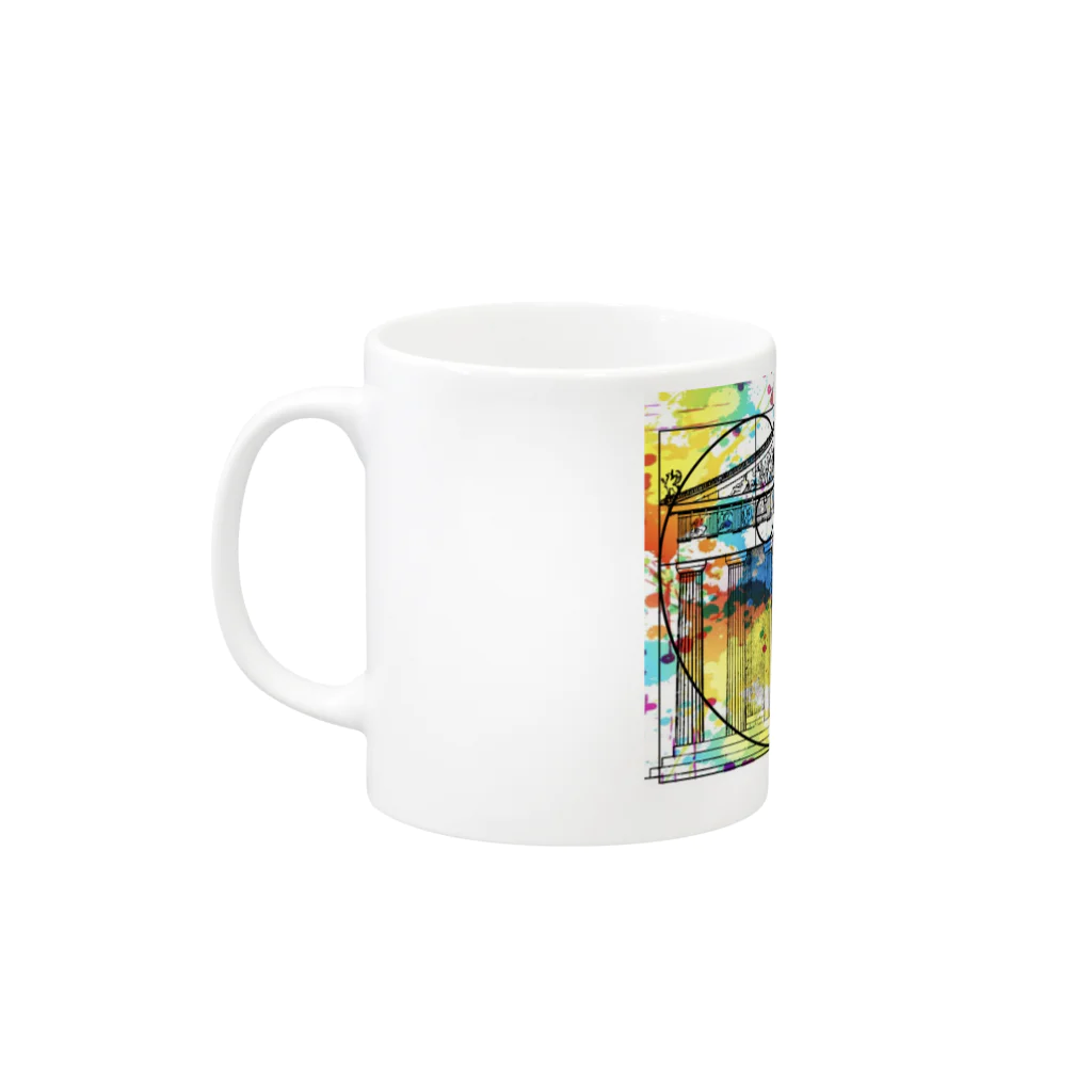 ハルティン<designed by an architect>のART×名建築 パルテノン神殿 Mug :left side of the handle