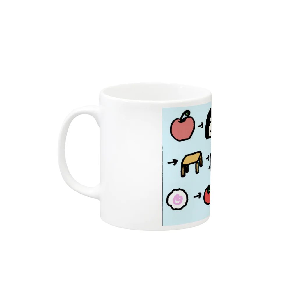 ぷるぷるのげきむずしりとり Mug :left side of the handle