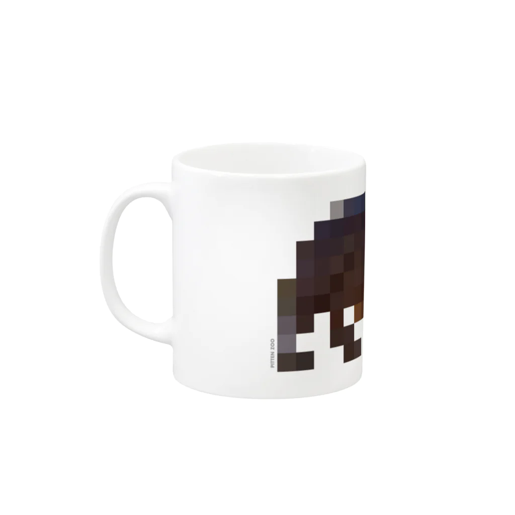 PITTEN PRODUCTSのPIXEL_ANIMAL_08(HIPPO) Mug :left side of the handle