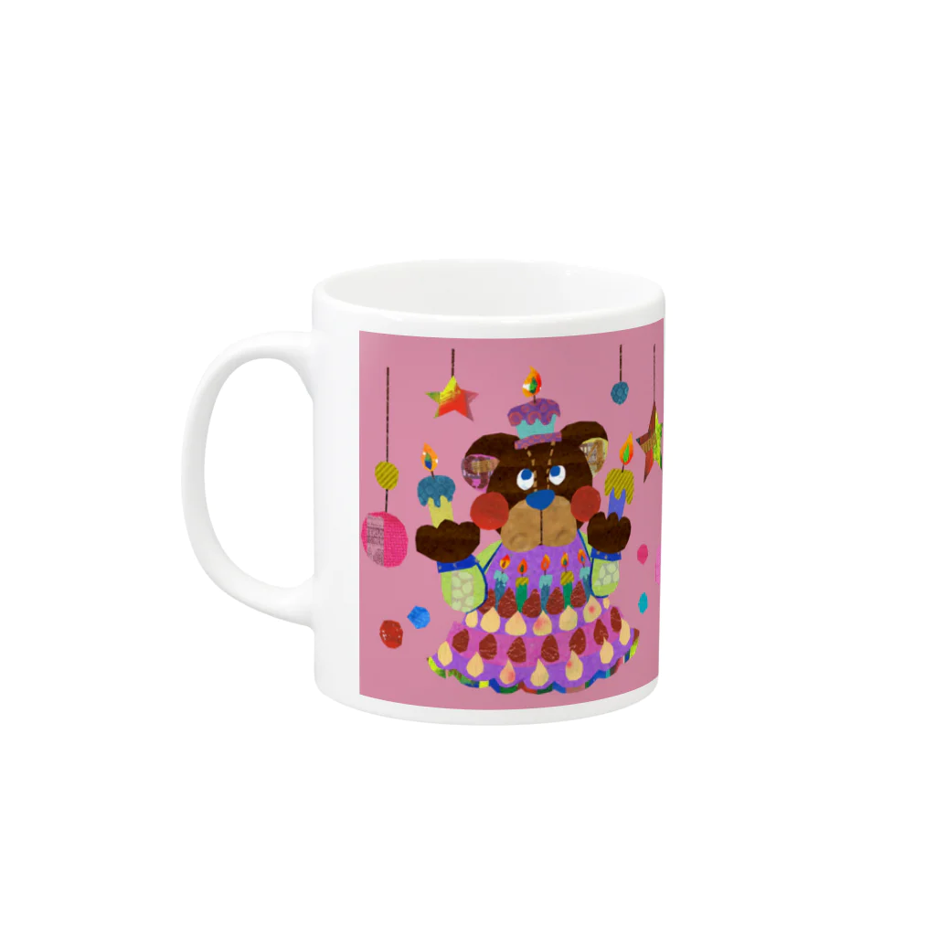 RIEのBirthdayクマさんカップ♡ Mug :left side of the handle