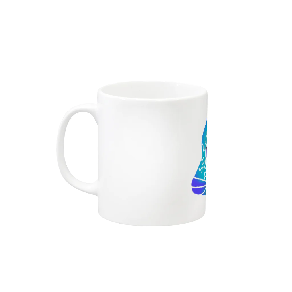 栗坊屋のナポレオンフィッシュ Mug :left side of the handle