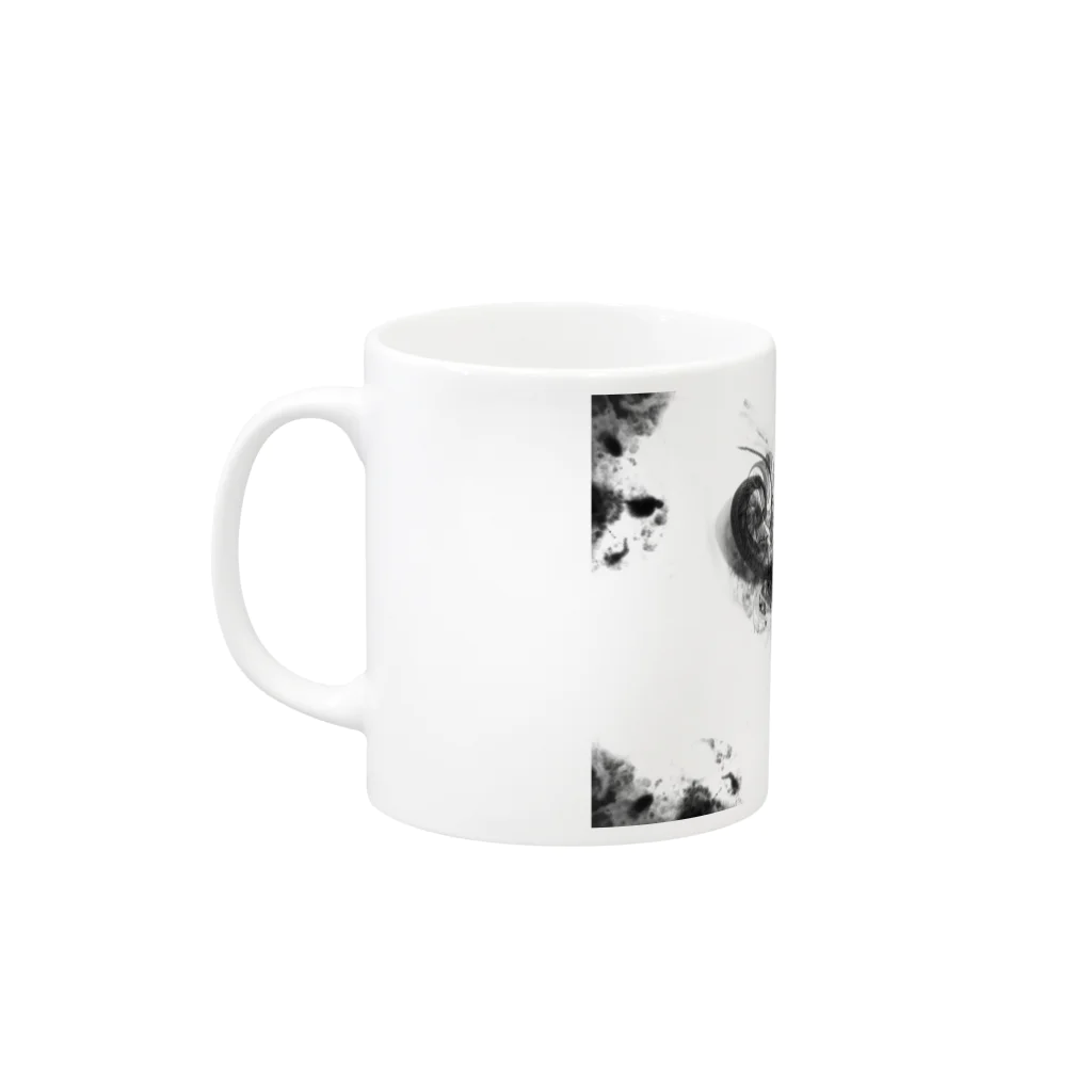 A.Q.U.A.のWaterArt_Monochrome001 Mug :left side of the handle