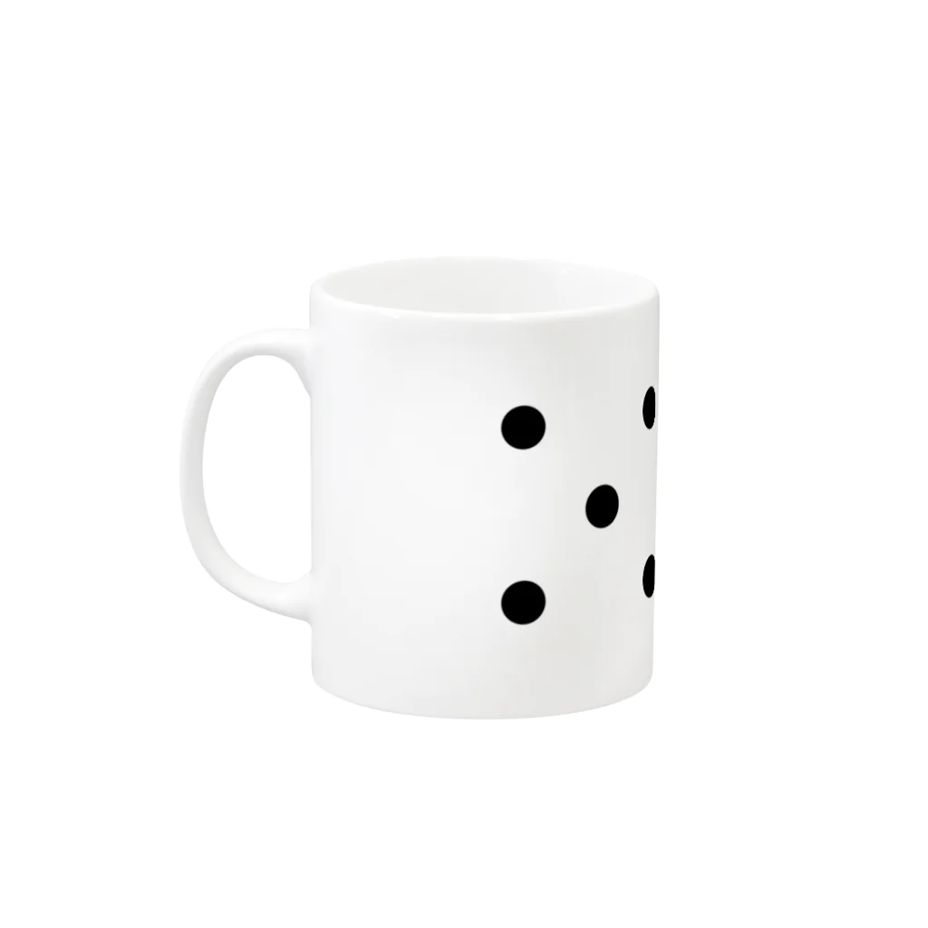 DESIのひつじ（くろ） Mug :left side of the handle