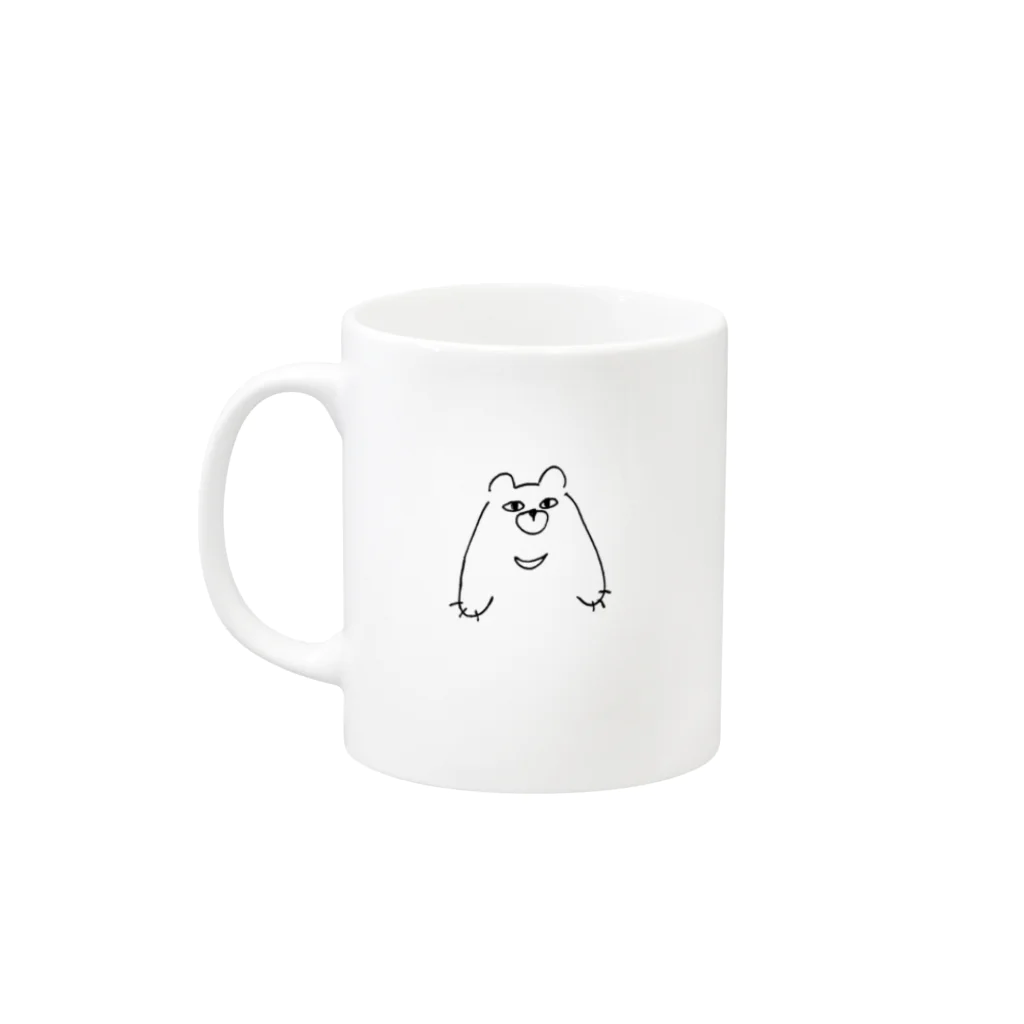 くまとおこじょのくま Mug :left side of the handle