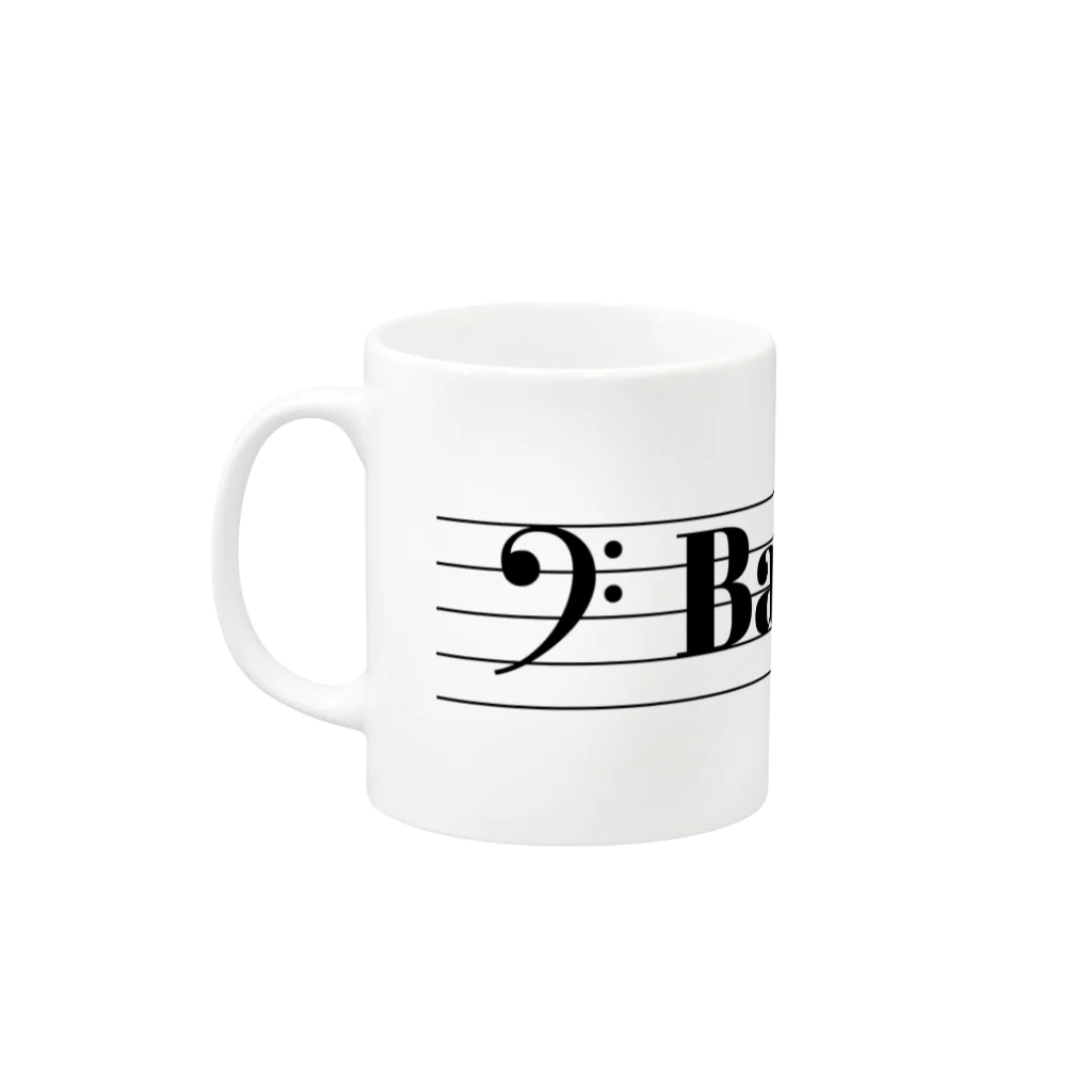 もりてつのBass Life Mug :left side of the handle