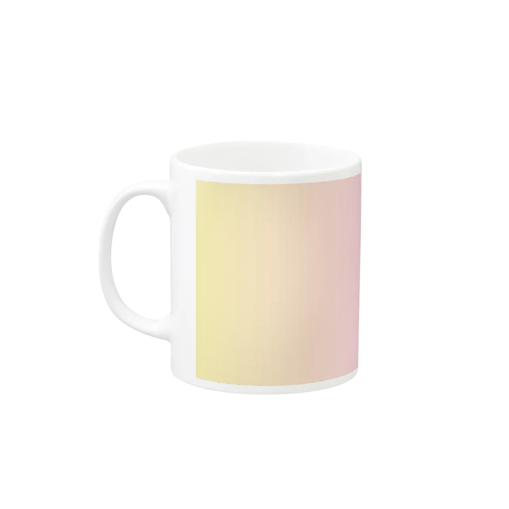 Happy_Patternsのパステルカラー（レインボー） Mug :left side of the handle