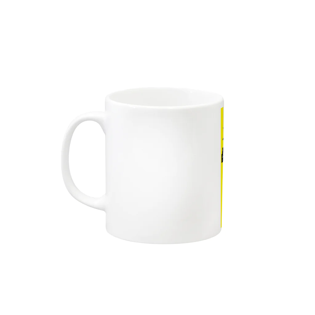 ディーセント・ワーク商店（人間らしい働き甲斐のある仕事）のきいろシリーズ Mug :left side of the handle