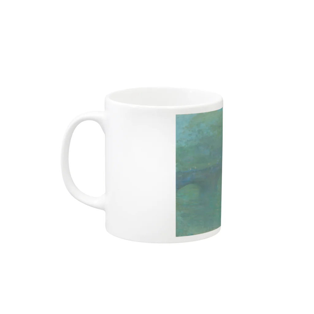 SONOTENI-ARTの004-010　クロード・モネ　『夕暮れのウォータールー橋』　マグカップ Mug :left side of the handle