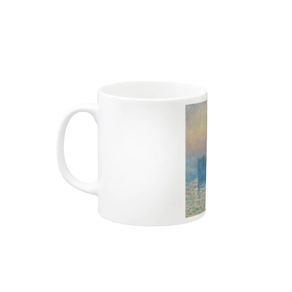 SONOTENI-ARTの004-026　クロード・モネ　『国会議事堂、日没』　マグカップ Mug :left side of the handle