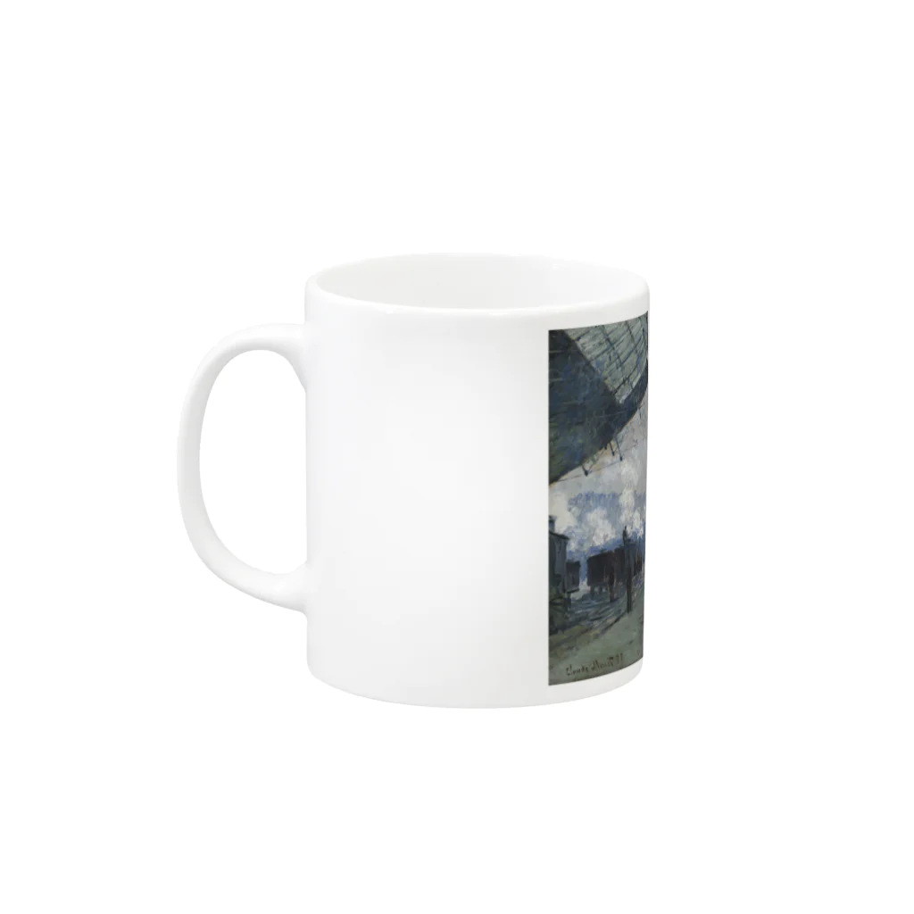 SONOTENI-ARTの004-033　クロード・モネ　『サン＝ラザール駅』　マグカップ Mug :left side of the handle