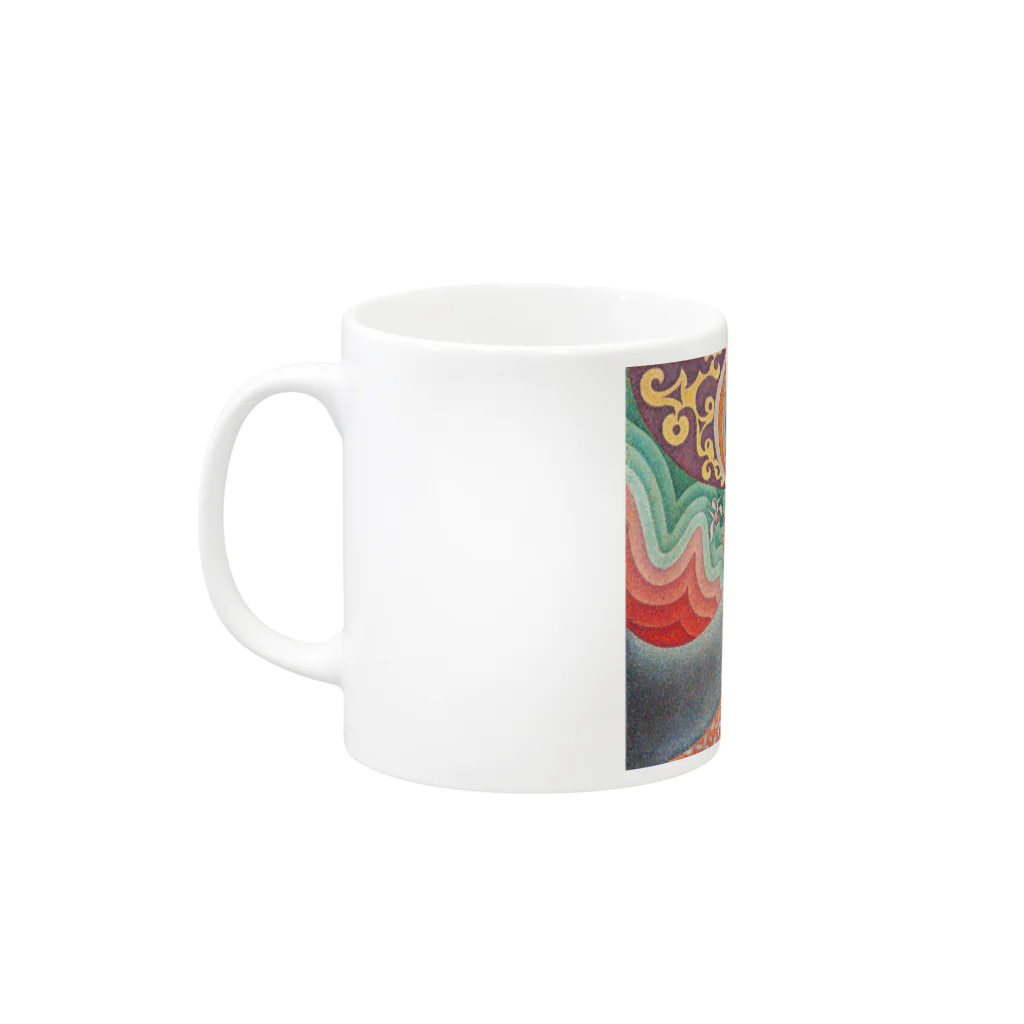SONOTENI-ARTの025-001　ポール・シニャック　『フェリックス・フェネオンの肖像』　マグカップ Mug :left side of the handle