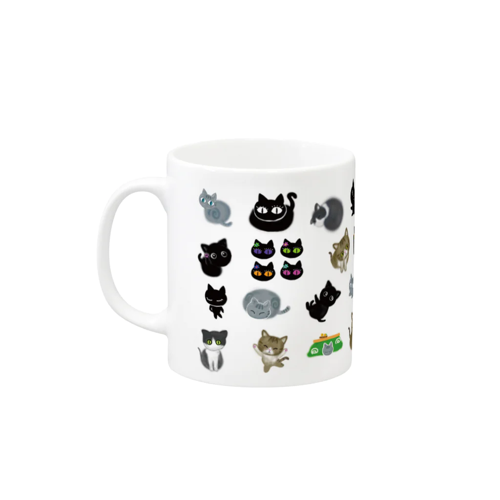 nobのねこちゃんの Mug :left side of the handle