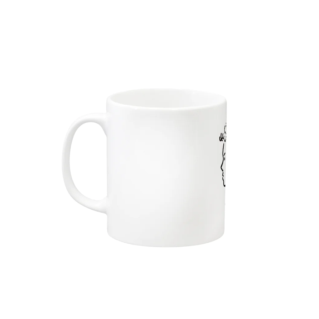 ぶらはむ's Shopのパーマボーイ Mug :left side of the handle