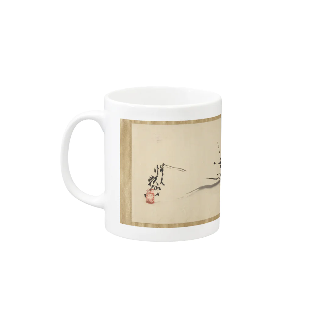 ゆるい美術品の浮世絵あにまるず・虎 Mug :left side of the handle