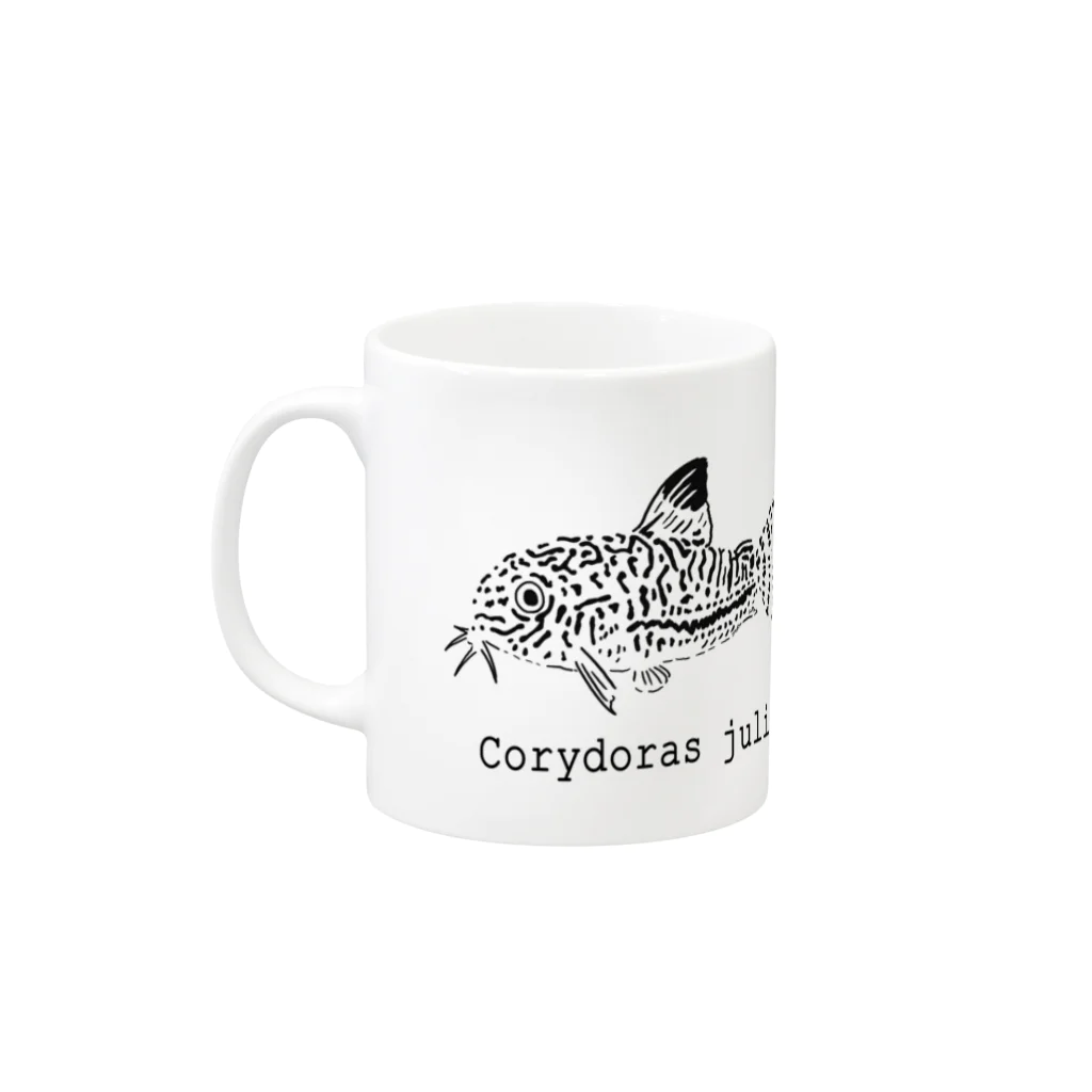 ぺんぎん丸のコリドラスジュリー-Corydoras julii- Mug :left side of the handle