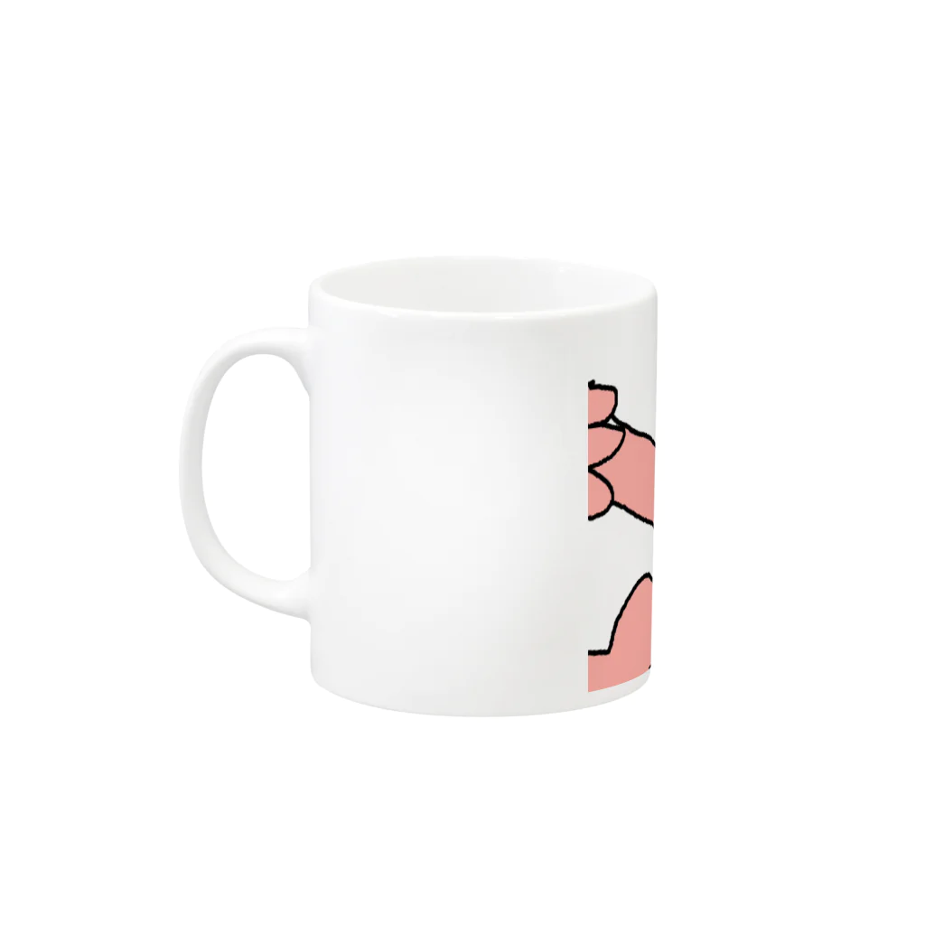 ANAN＠猫ひろしの人🥚🥚のFPP貞子あなん Mug :left side of the handle