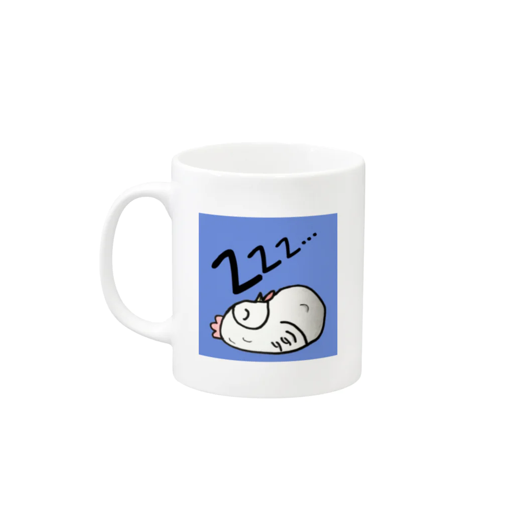 旅人〜tabibito〜のダニマル君シリーズ🌟🌟居眠りこっこ Mug :left side of the handle