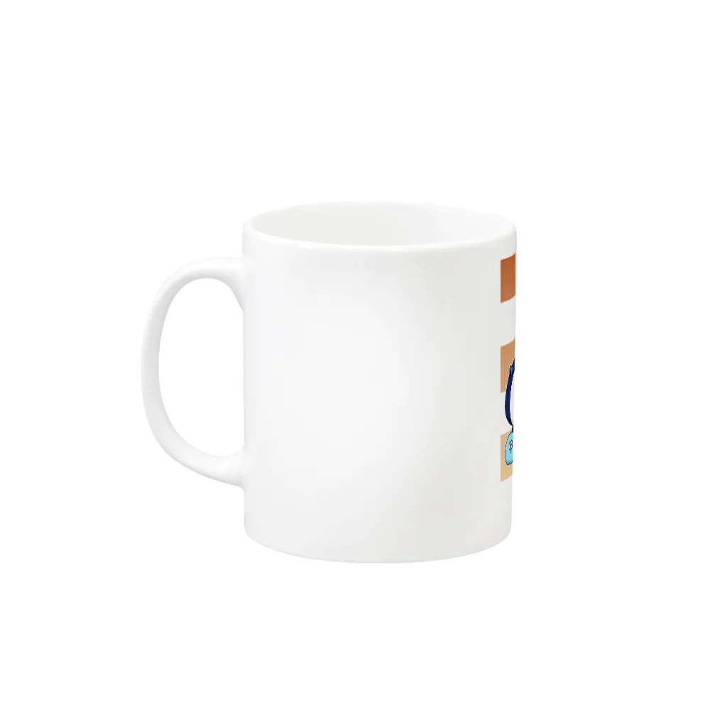 SUZURI×ヤマーフのごろごろ Mug :left side of the handle