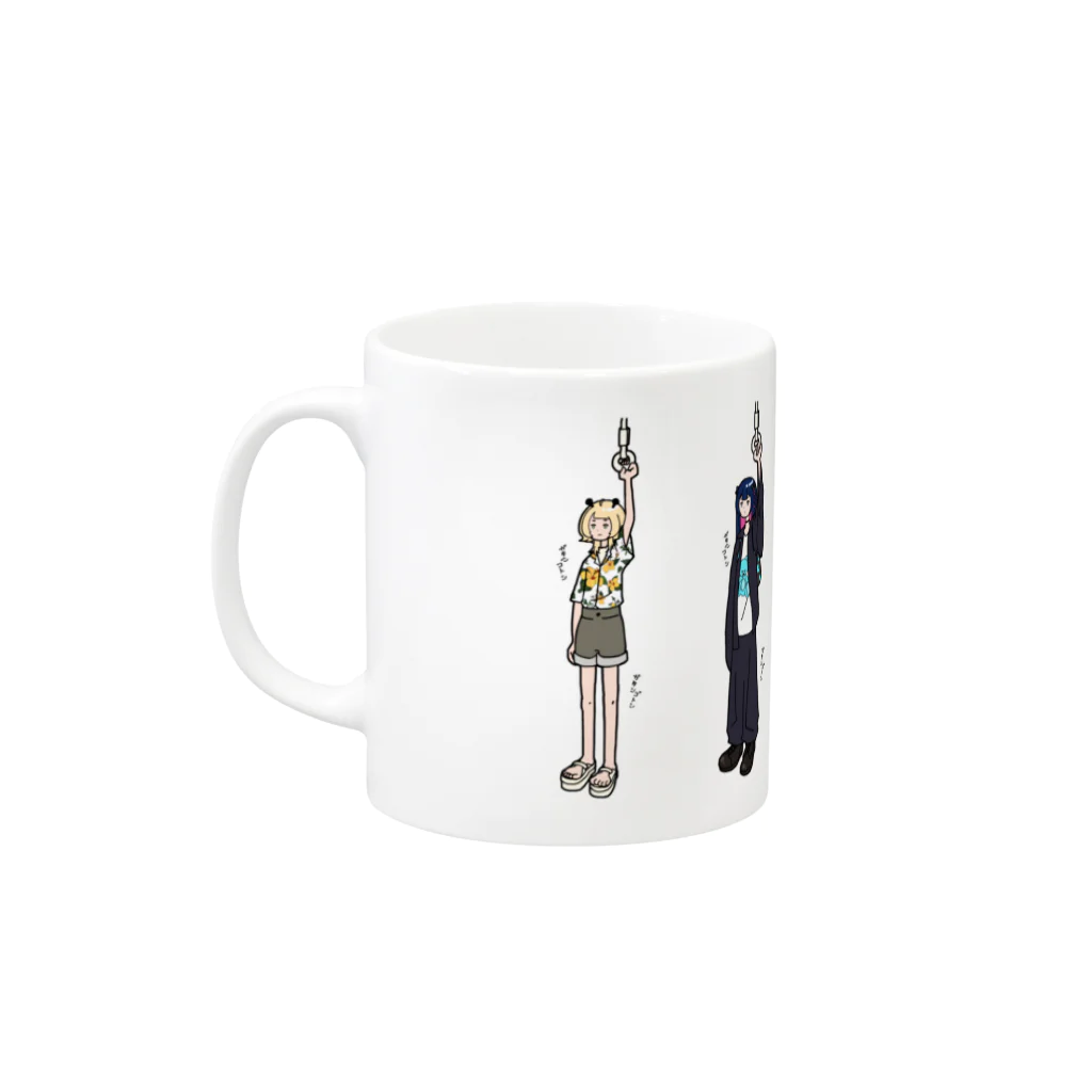 桐谷こむぎのおみせｽｽﾞﾘ支店のめるコネ！春夏おでかけマグ Mug :left side of the handle