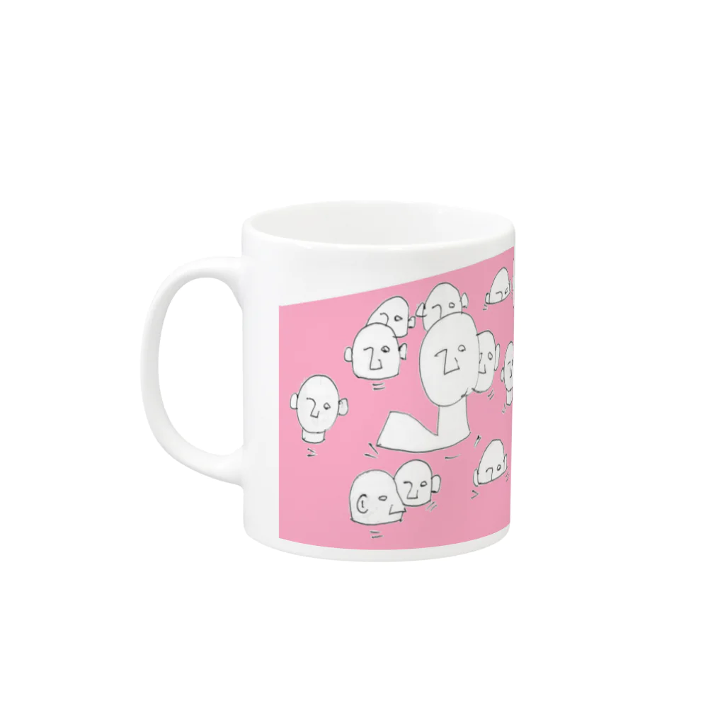 Yumemisetaroのぬるま湯から出られない、あるいは出ようとしない人々 Mug :left side of the handle