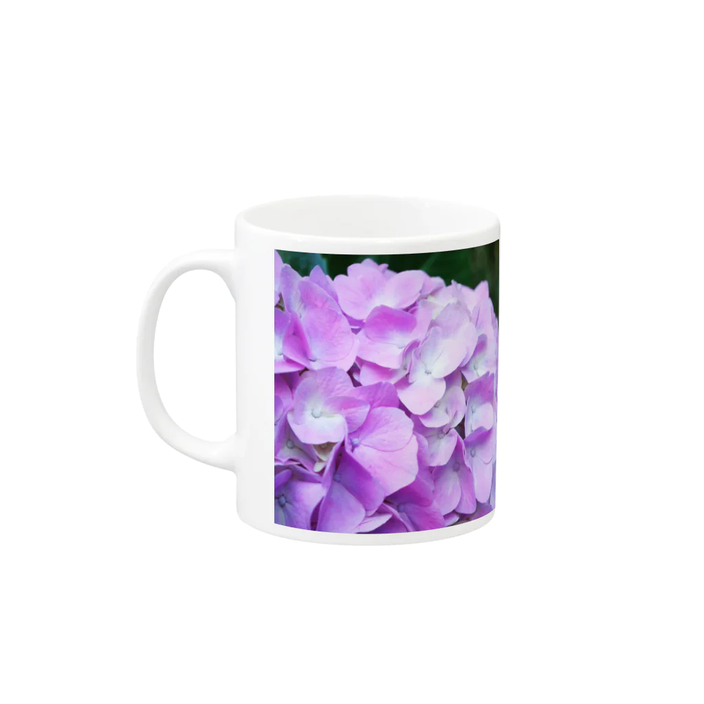 0112Sanoのあじさい Mug :left side of the handle