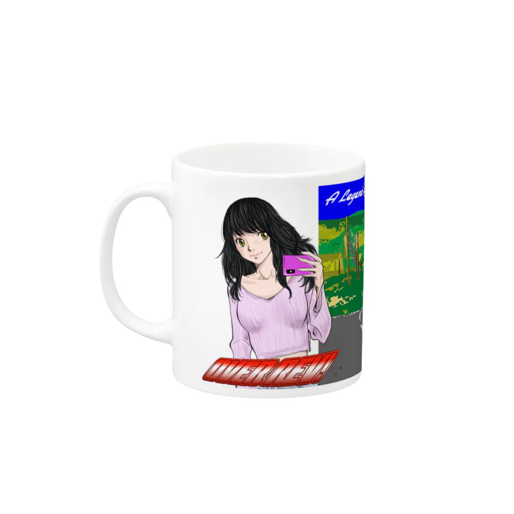 山口かつみのアミ7 Mug :left side of the handle