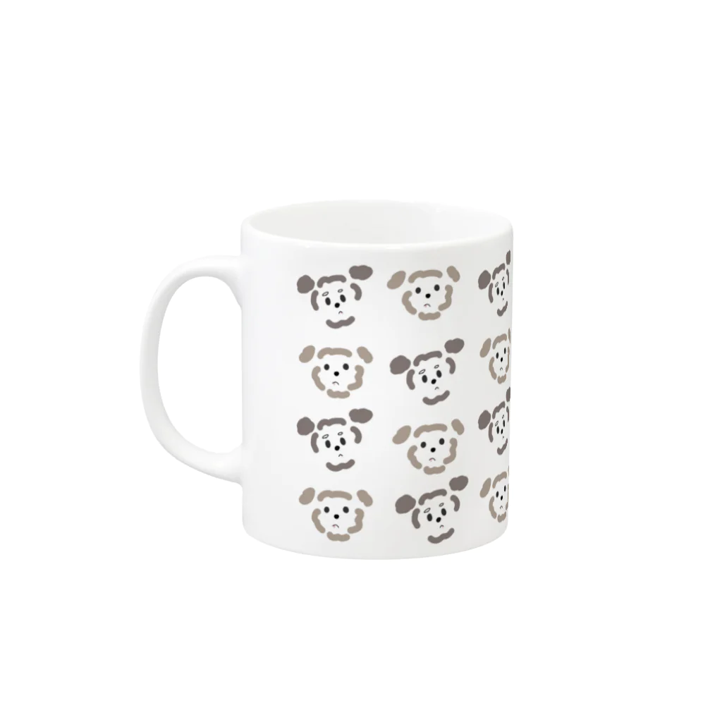 クマのトイプードルのマグカップ Mug :left side of the handle