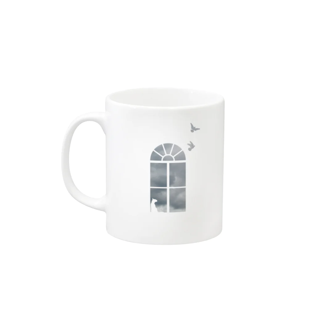 shadoのfrom cage_04-m_ Mug :left side of the handle