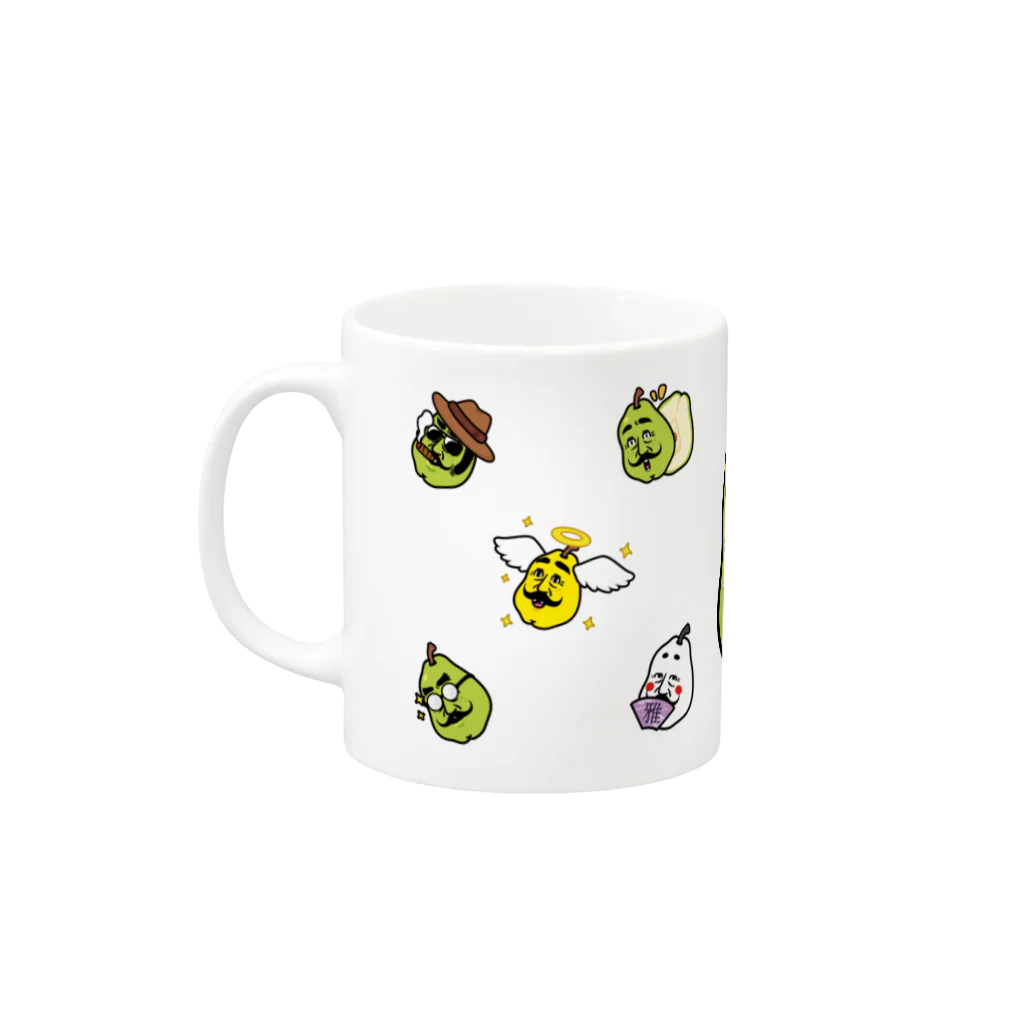 フジイチ（LINEスタンプ販売中）のビバ!ラ・フランス!! Mug :left side of the handle