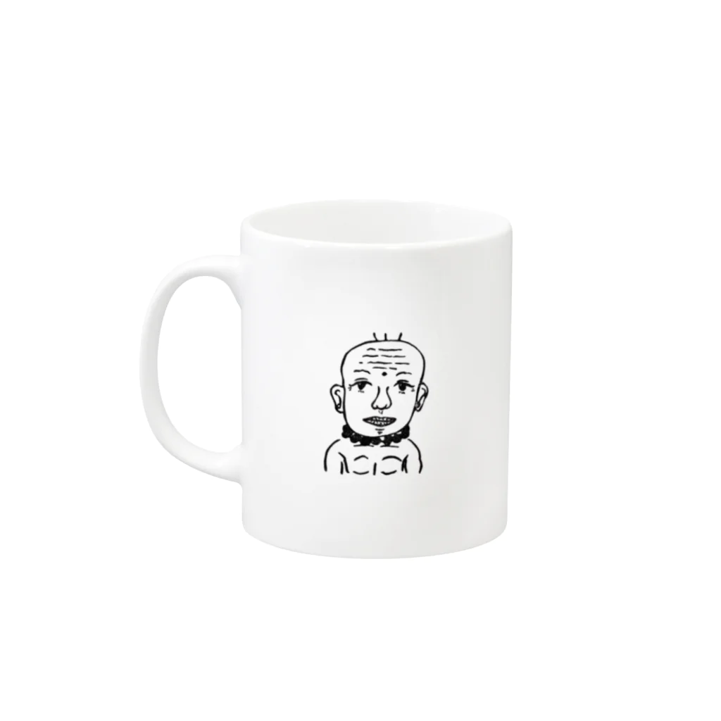 さくちゃんのおみせのえっちゃん Mug :left side of the handle