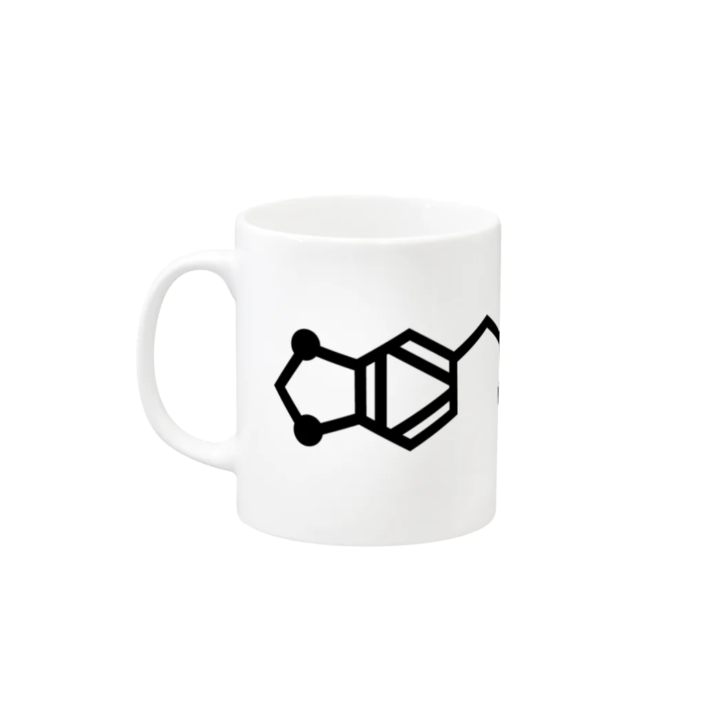 科学雑貨ScientiaのMDMA Mug :left side of the handle