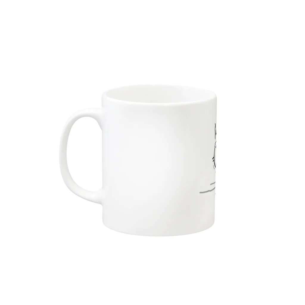 フラミンゴの負けるな引っ張れ。 Mug :left side of the handle