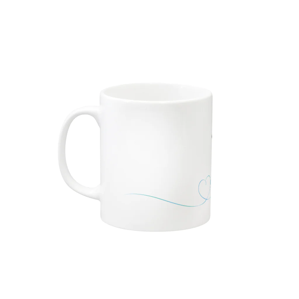 どれの超達筆サイン入り「開運マグカップ」 “どれ” Mug :left side of the handle