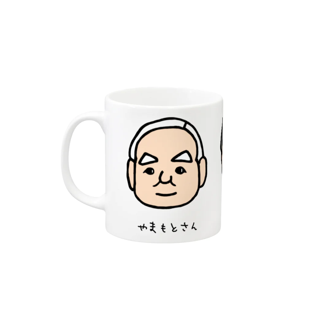 LalaHangeulのおじい３ズ Mug :left side of the handle