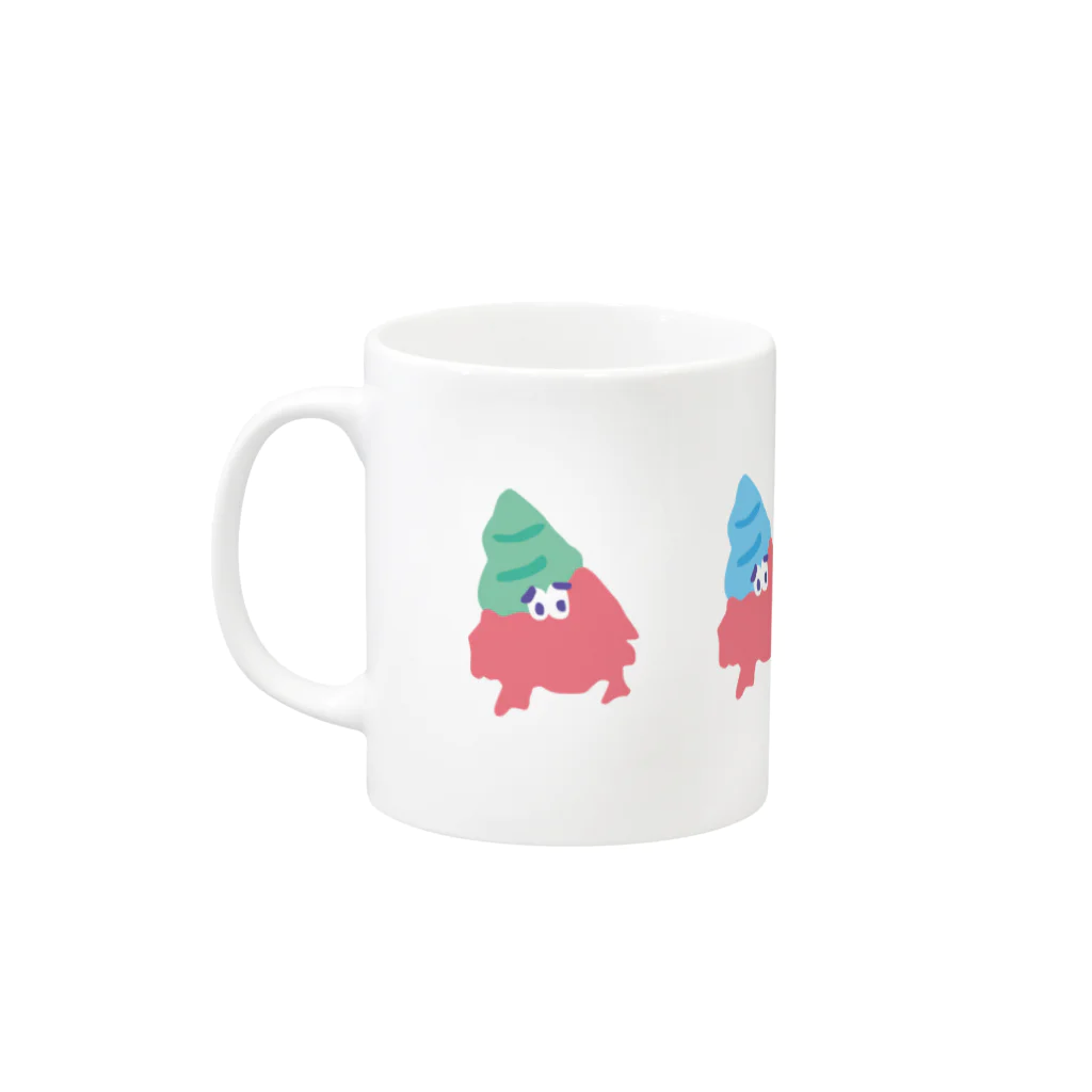 bestjoy_odoriのYADOKARI-KUN Mug :left side of the handle