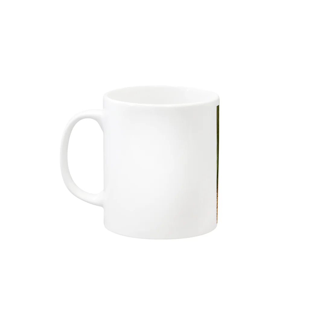 豆柴げんちゃんのち く り ん Mug :left side of the handle