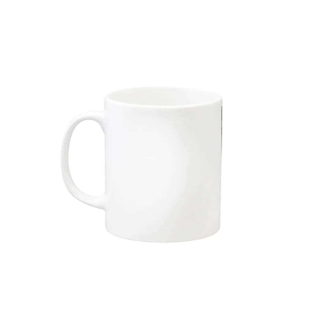 受付係みっちーの片翼のロケラン文字入り Mug :left side of the handle