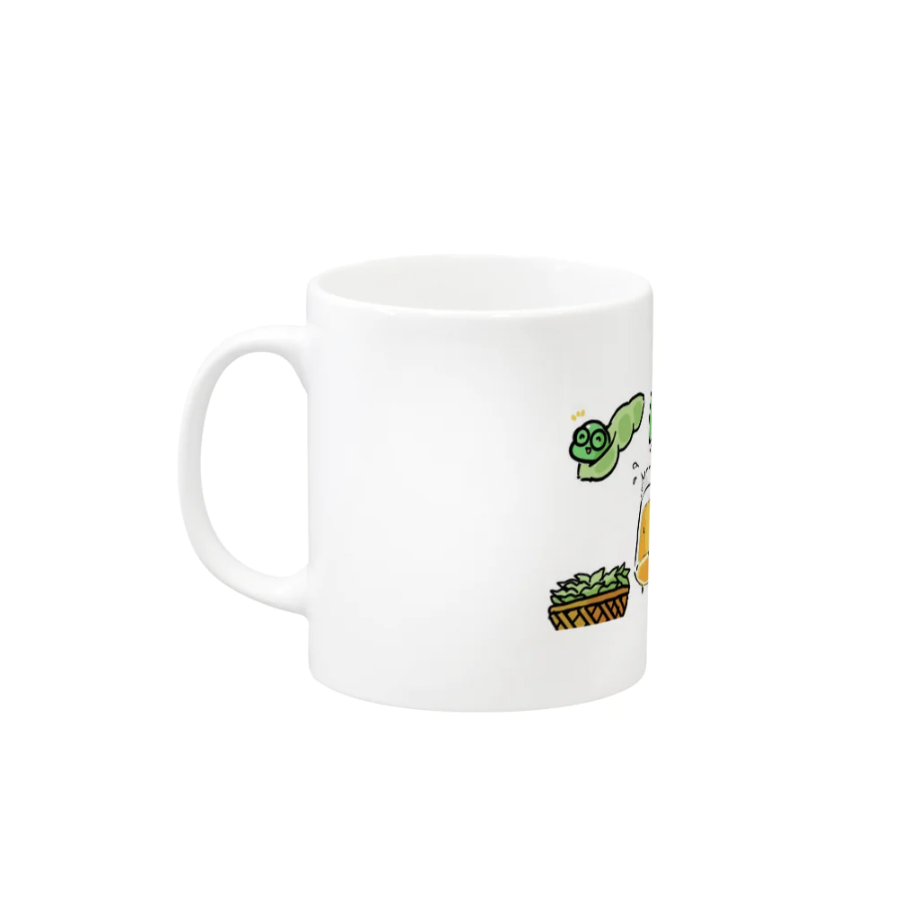 もこぷりん店のもこカップ Mug :left side of the handle