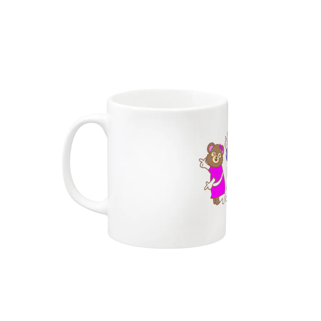 momolove の正義のヒーロー Mug :left side of the handle