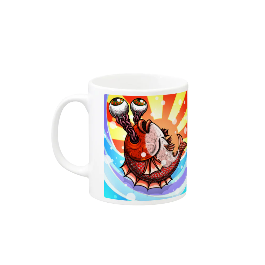 MASA ｜Opensea/NFT Art/SUZURI の目・出・鯛… めでたい！[Celebrations!]x2 Mug :left side of the handle