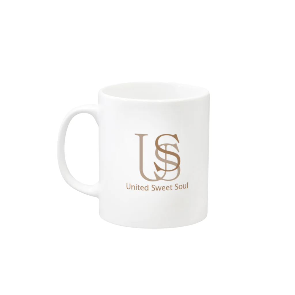 United Sweet Soul | Official MerchのUnited Sweet Soul Logo#02（マグカップ） マグカップの取っ手の左面