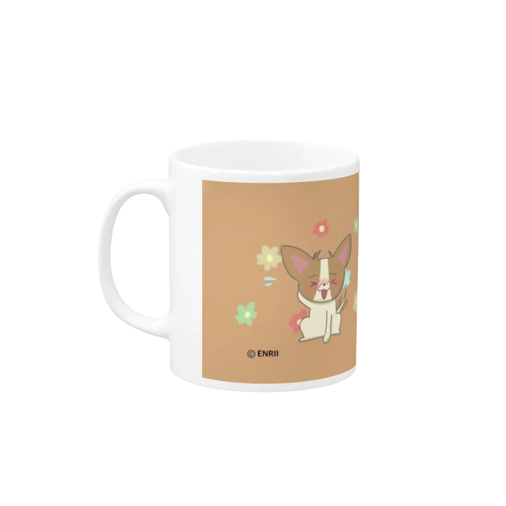 ENRIIの僕、犬のここまる！ Mug :left side of the handle