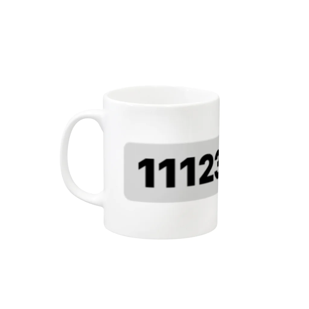 ゆめかわ、ふわふわ、めんへら、ものくろの1112324493. Mug :left side of the handle