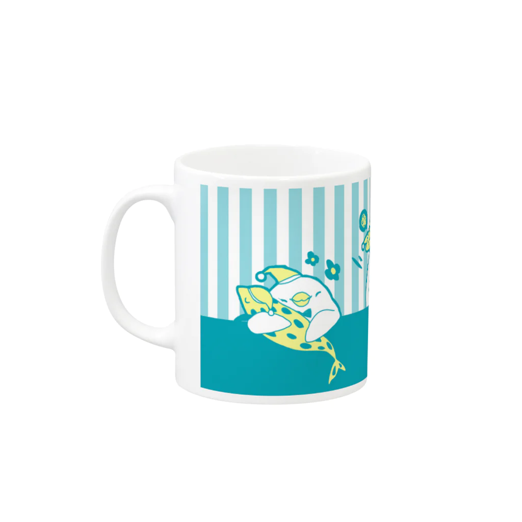 じゅきおのニヤトリ Mug :left side of the handle