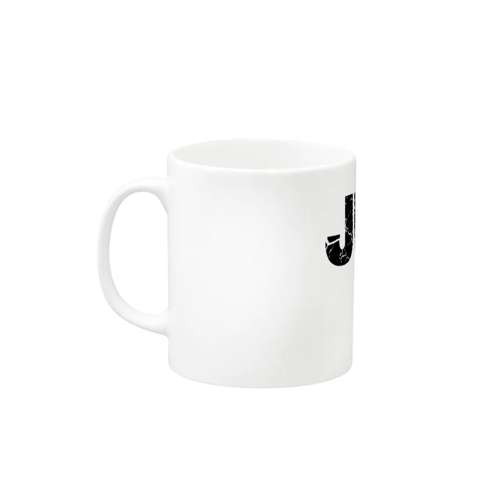 WLDのDODGEBALL JUDGE BLACK Mug :left side of the handle