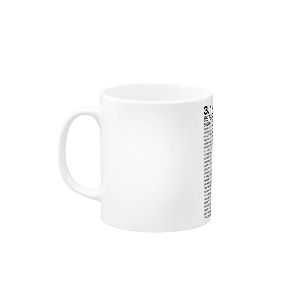 B-catの円周率1310桁に呆然とするカエル Mug :left side of the handle