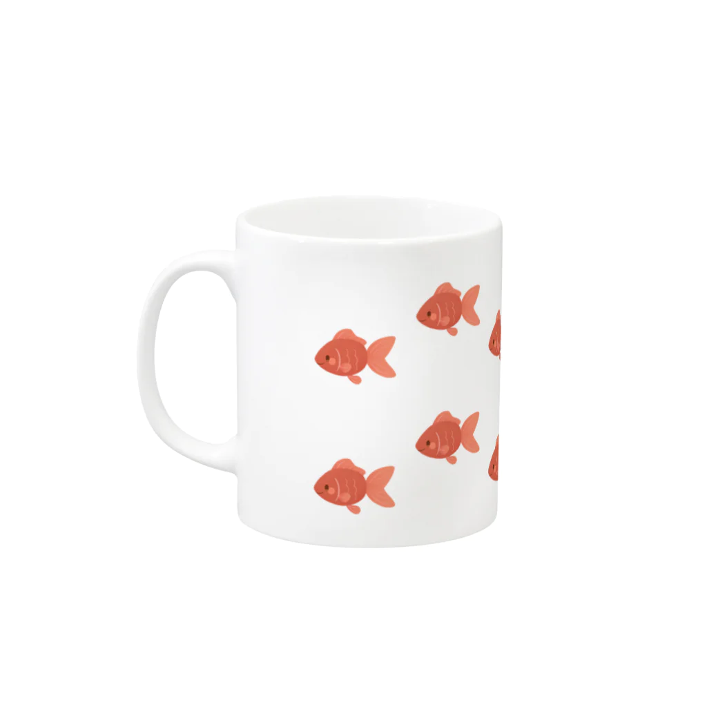 レタ(LETA)のすいすい金魚 Mug :left side of the handle