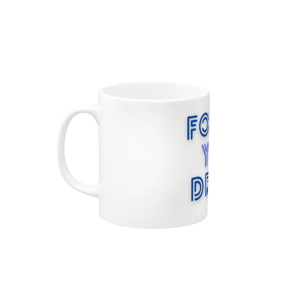 GASCA ★ FOLLOW YOUR DREAMS ★ ==SUPPORT THE YOUNG TALENTS==のGASCA - Support The Young Talents Mug :left side of the handle