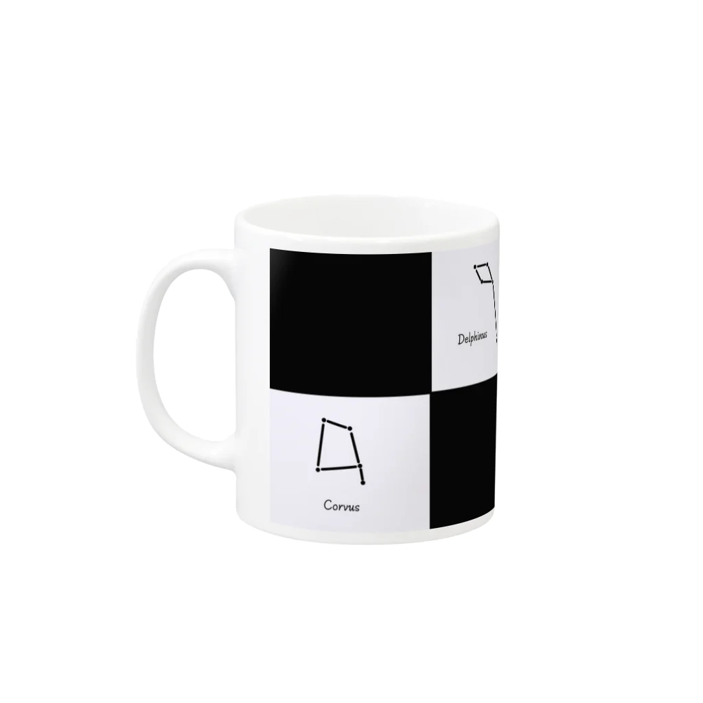 べてのマイナー星座マグカップ Mug :left side of the handle